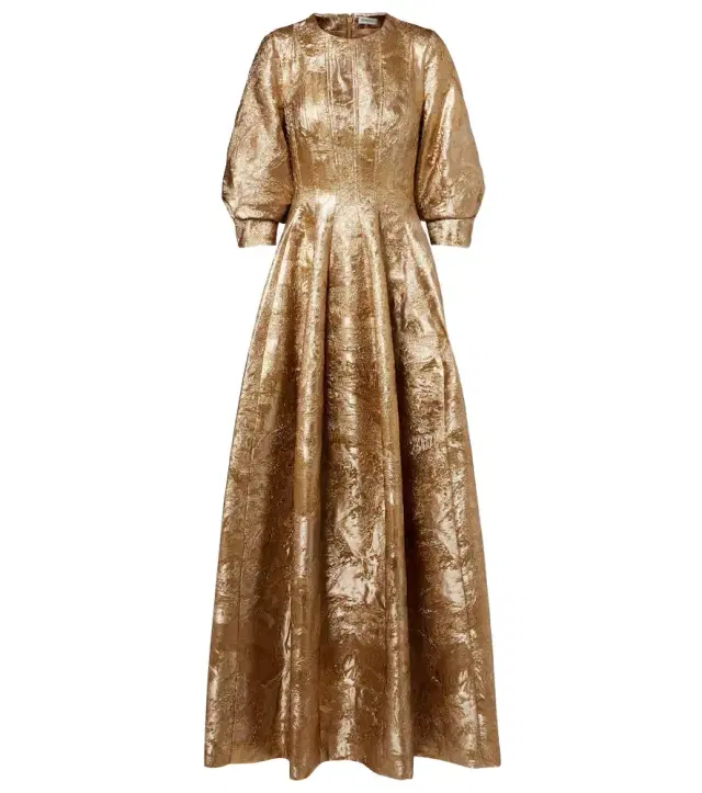 Claravelle jacquard gown