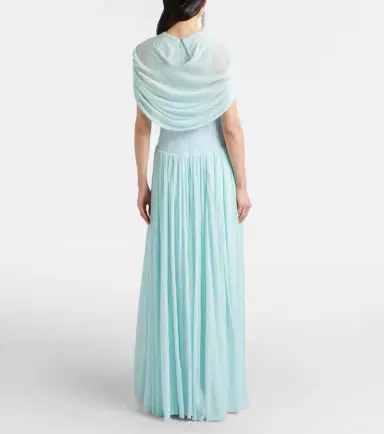 Simkhai Draped pleated gown | Thumbnail 2 Simkhai Draped pleated gown | Thumbnail 2