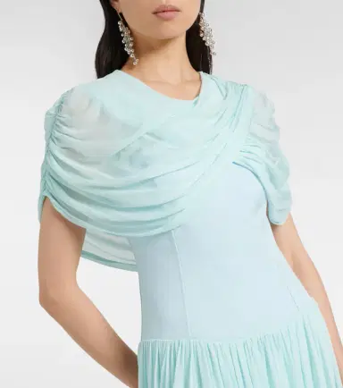 Simkhai Draped pleated gown | Thumbnail 3 Simkhai Draped pleated gown | Thumbnail 3