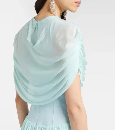 Simkhai Draped pleated gown | Thumbnail 6 Simkhai Draped pleated gown | Thumbnail 6