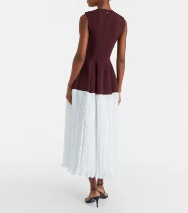 Simkhai Raleigh crêpe and satin midi dress | Thumbnail 2