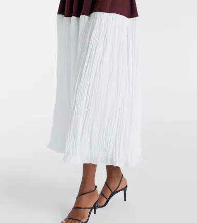Simkhai Raleigh crêpe and satin midi dress | Thumbnail 3