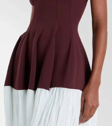 Simkhai Raleigh crêpe and satin midi dress | Thumbnail 4