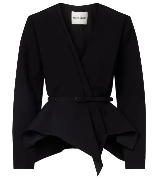 Roland Mouret Asymmetric draped crêpe blazer