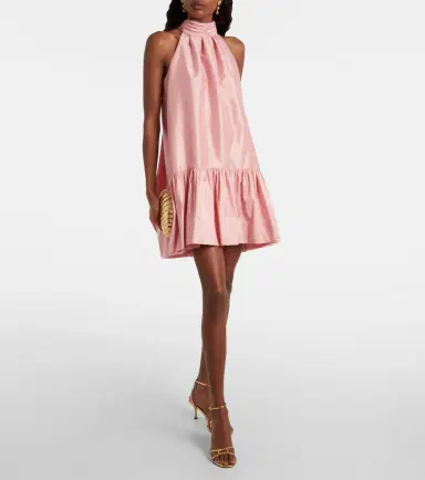 Simkhai Hope bow-detail taffeta minidress | Thumbnail 5 Simkhai Hope bow-detail taffeta minidress | Thumbnail 5
