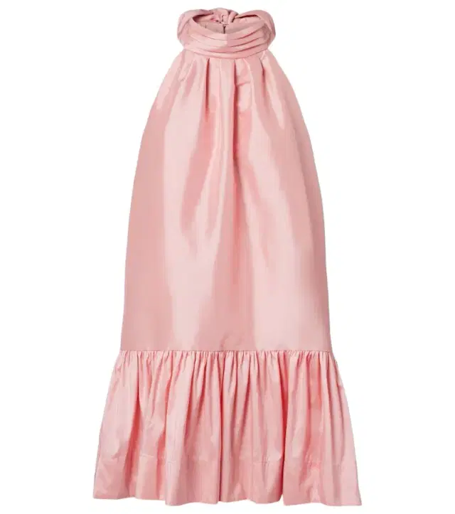 Simkhai Hope bow-detail taffeta minidress
