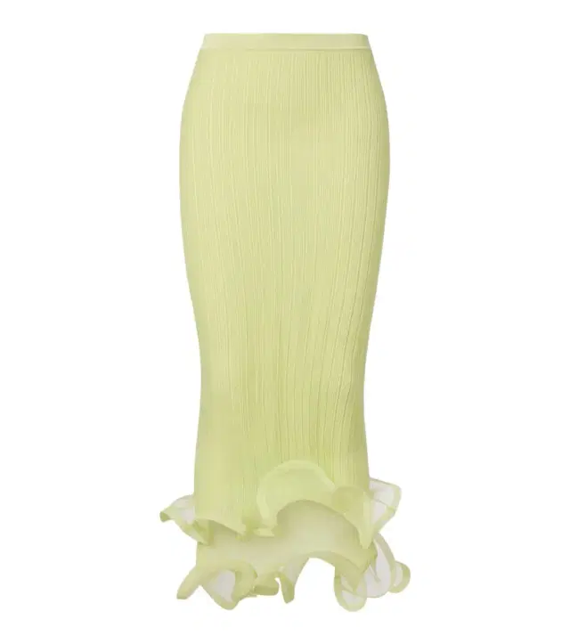 Ruffled midi skirt