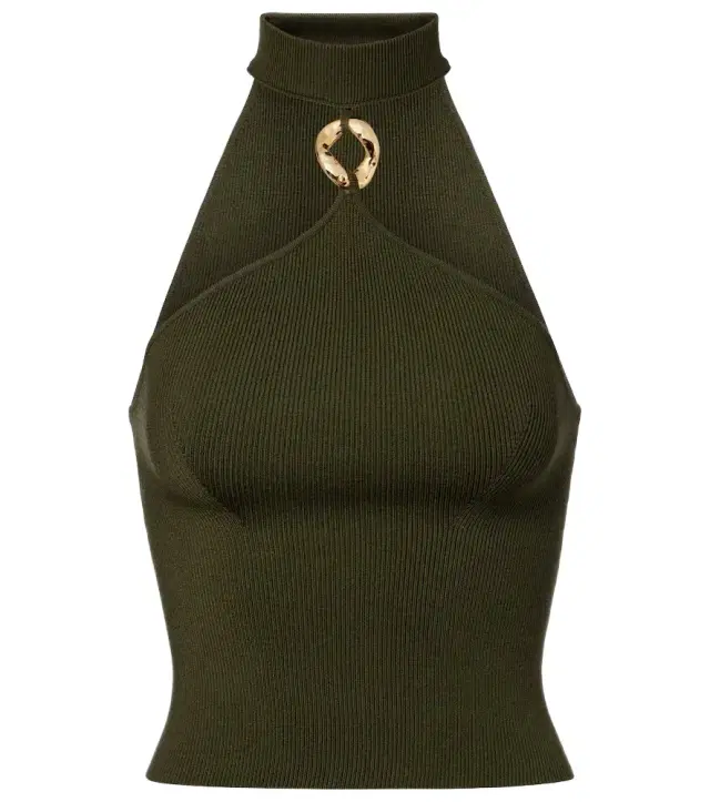 Renlen halterneck wool top