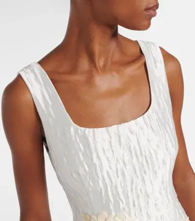 Simkhai Lilibeth embellished jacquard cocktail dress | Thumbnail 4