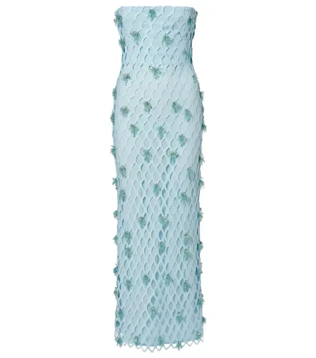 Iridessa sequined bustier gown