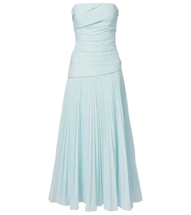Arie pleated bustier dress
