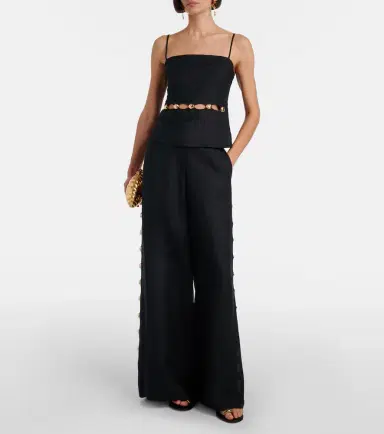 Simkhai Linen-blend wide-leg pants | Thumbnail 5 Simkhai Linen-blend wide-leg pants | Thumbnail 5