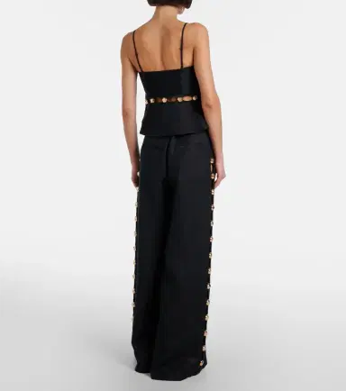 Simkhai Linen-blend wide-leg pants | Thumbnail 6 Simkhai Linen-blend wide-leg pants | Thumbnail 6