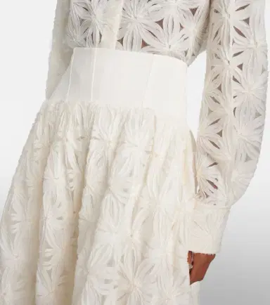 Simkhai Mindy embroidered midi skirt | Thumbnail 4 Simkhai Mindy embroidered midi skirt | Thumbnail 4