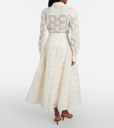 Simkhai Mindy embroidered midi skirt | Thumbnail 5 Simkhai Mindy embroidered midi skirt | Thumbnail 5