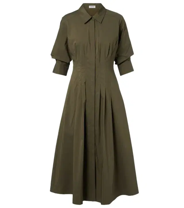 Jazz cotton-blend poplin shirt dress