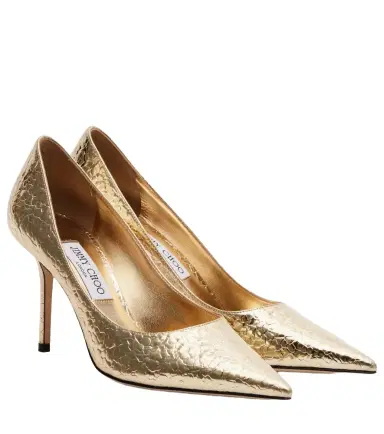 Jimmy Choo Love 85 metallic-effect pumps | Thumbnail 1 Jimmy Choo Love 85 metallic-effect pumps | Thumbnail 1