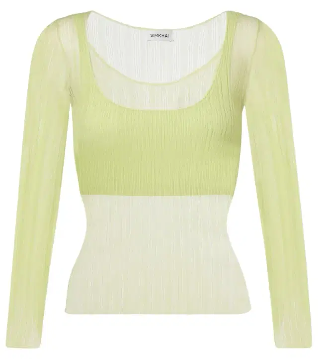 Sheer jersey top