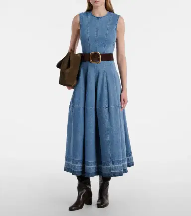 Simkhai Bowen denim maxi dress | Thumbnail 2 Simkhai Bowen denim maxi dress | Thumbnail 2