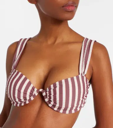 Simkhai Anniston striped bikini top | Thumbnail 4