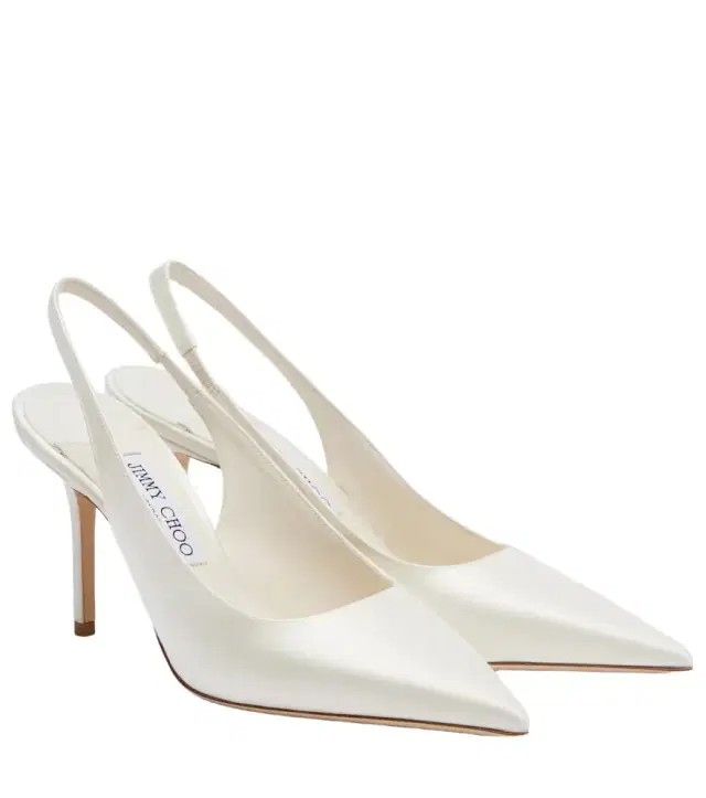 Love satin slingback pumps