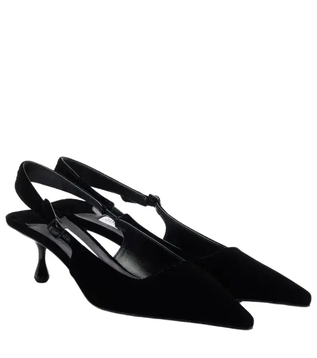 Amel velvet slingback pumps