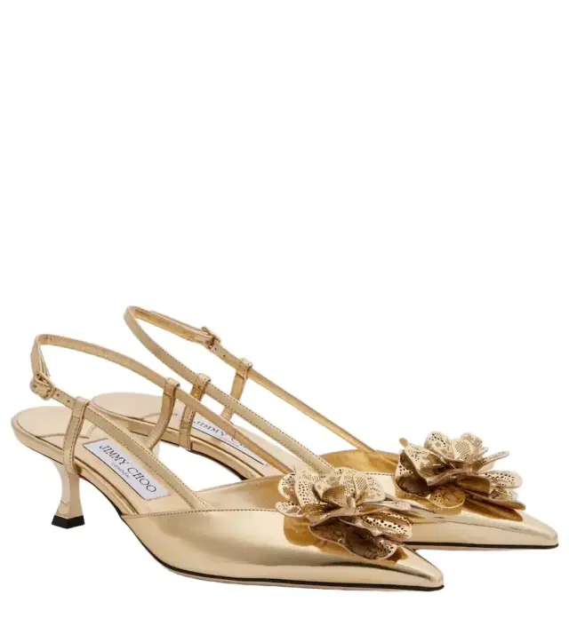 Mimmi 50 leather slingback pumps