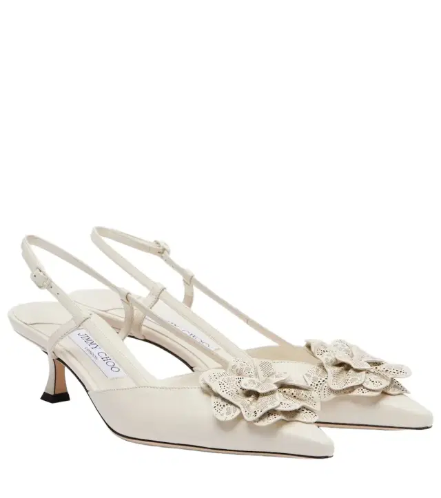 Mimmi 50 leather slingback pumps