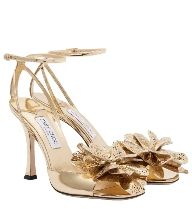 Mimmi mirrored leather sandals