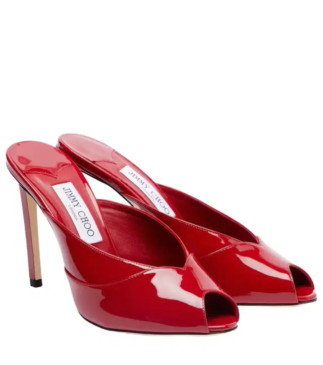 Brigitte 100 patent leather mules