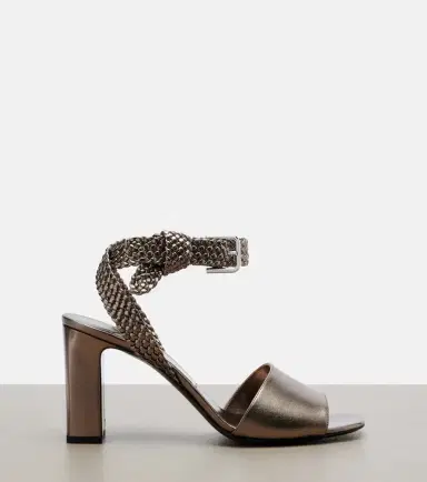 Jimmy Choo Rori metallic leather sandals | Thumbnail 2