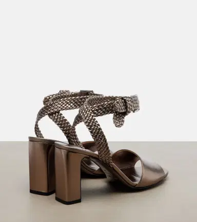 Jimmy Choo Rori metallic leather sandals | Thumbnail 3