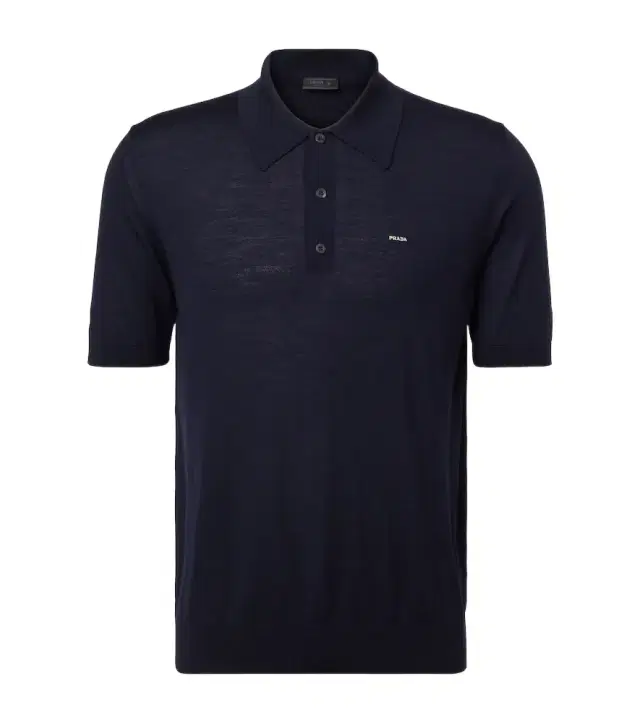 Prada Logo virgin wool polo shirt
