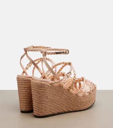 Jimmy Choo Nyra braided leather espadrille wedges | Thumbnail 2