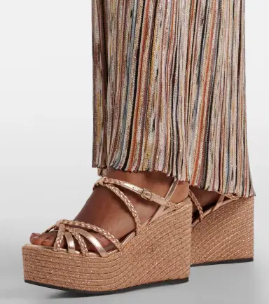 Jimmy Choo Nyra braided leather espadrille wedges | Thumbnail 5