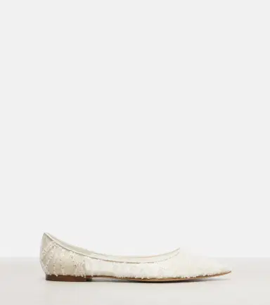 Jimmy Choo Love embellished mesh ballet flats | Thumbnail 4