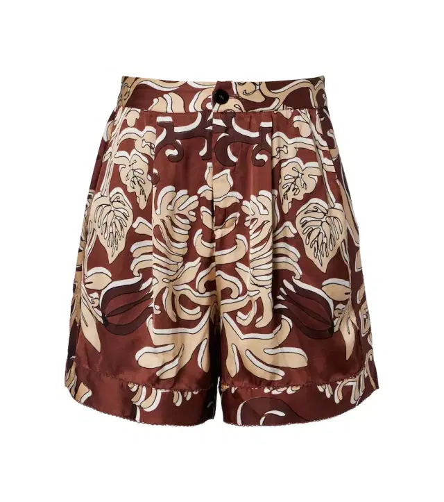 Isabelle printed high-rise shorts