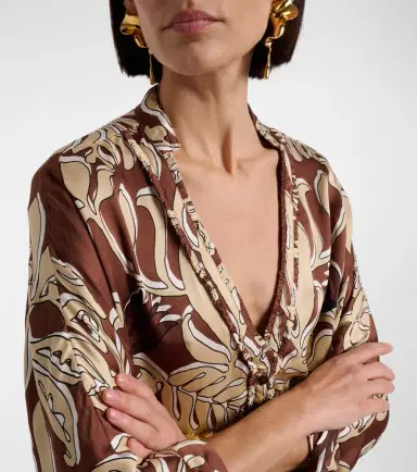 Poupette St Barth Azia printed top | Thumbnail 4