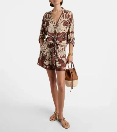 Poupette St Barth Azia printed top | Thumbnail 6
