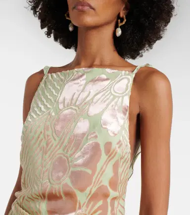 SIR Ventura floral velvet and mesh minidress | Thumbnail 2