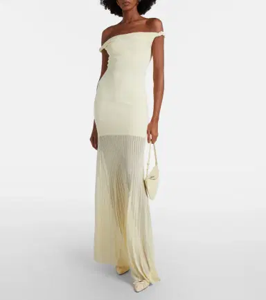 SIR Elia off-shoulder maxi dress | Thumbnail 3