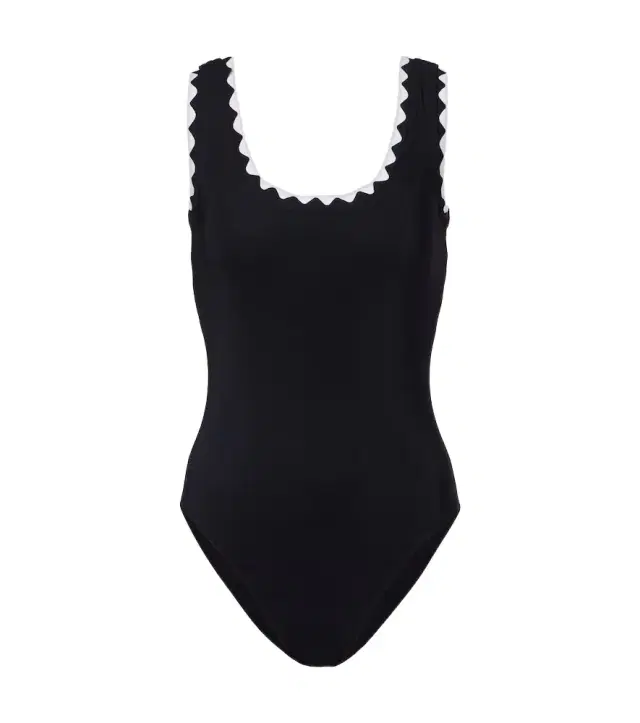 Karla Colletto Lia scalloped swimsuit