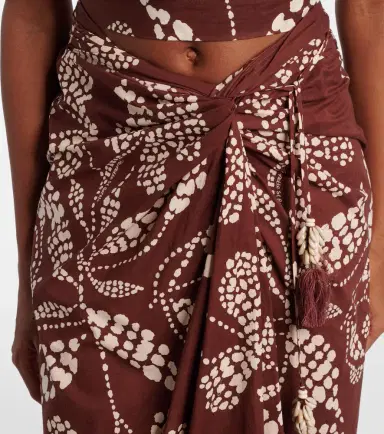 Poupette St Barth Uma printed cotton midi skirt | Thumbnail 6 Poupette St Barth Uma printed cotton midi skirt | Thumbnail 6
