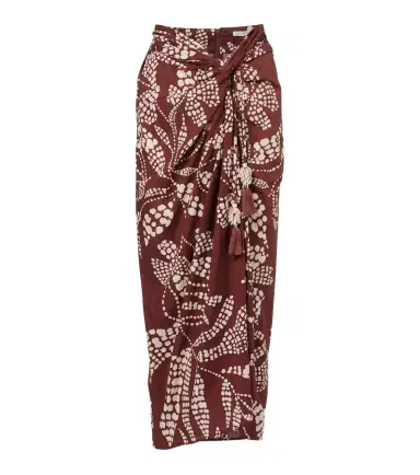 Poupette St Barth Uma printed cotton midi skirt | Thumbnail 1 Poupette St Barth Uma printed cotton midi skirt | Thumbnail 1