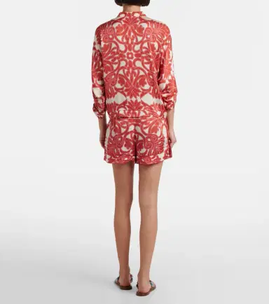 Poupette St Barth Isabelle printed high-rise shorts | Thumbnail 3 Poupette St Barth Isabelle printed high-rise shorts | Thumbnail 3
