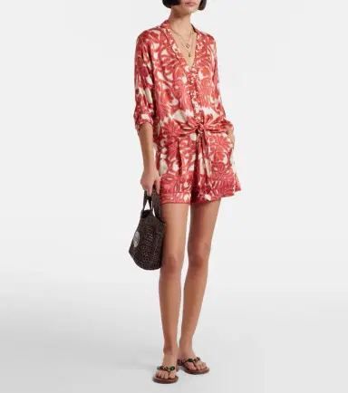 Poupette St Barth Isabelle printed high-rise shorts | Thumbnail 5 Poupette St Barth Isabelle printed high-rise shorts | Thumbnail 5
