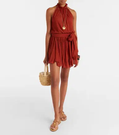 Poupette St Barth Bianca gathered minidress | Thumbnail 2 Poupette St Barth Bianca gathered minidress | Thumbnail 2