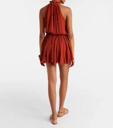 Poupette St Barth Bianca gathered minidress | Thumbnail 4 Poupette St Barth Bianca gathered minidress | Thumbnail 4