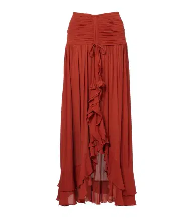Poupette St Barth Neree asymmetric maxi skirt | Thumbnail 1