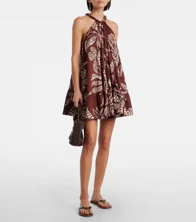 Poupette St Barth Cleo printed cotton minidress | Thumbnail 5